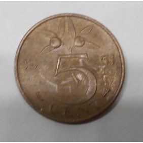 NETHERLANDS 5 Cents 1961