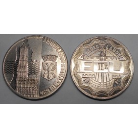 Netherlands 2 1/2 ECU 1991...