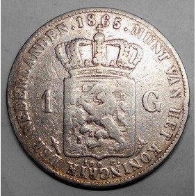 NETHERLANDS 1 Gulden 1865...