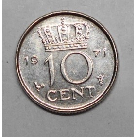 NETHERLANDS 10 Cents 1971