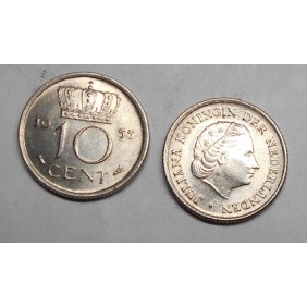 NETHERLANDS 10 Cents 1955