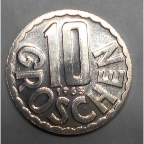 AUSTRIA 10 Groschen 1965 Proof