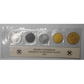 AUSTRIA Set Coins 1972 PROOF
