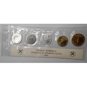 AUSTRIA Set Coins 1974 PROOF