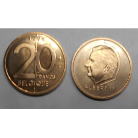 BELGIUM 20 Francs 1996...