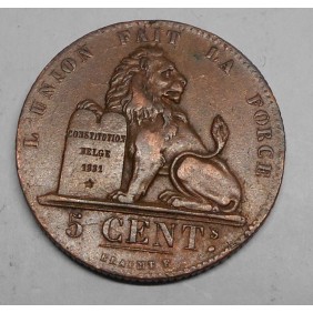 BELGIUM 5 Centimes 1833