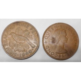 NEW ZEALAND 1 Penny 1960