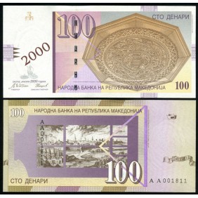MACEDONIA 100 Denari 2000...