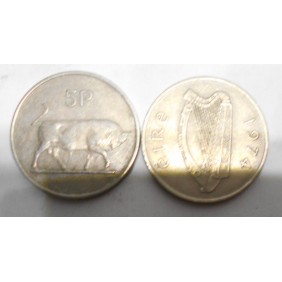IRELAND 5 Pence 1974