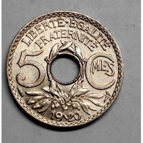 FRANCE 5 Centimes 1920...