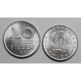 HUNGARY 20 Filler 1972