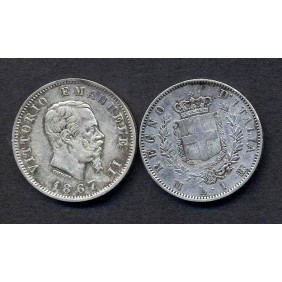 1 LIRA 1867M Stemma AG