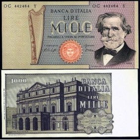 1000 Lire Verdi 10.01.1977