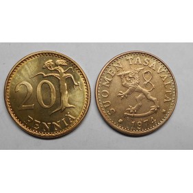 FINLAND 20 Pennia 1974