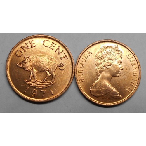 BERMUDA 1 Cent 1971