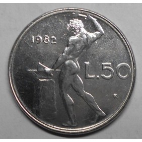 50 Lire 1982 Doppio Bordo FDC