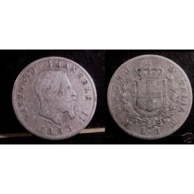 1 Lira 1863 M Stemma AG