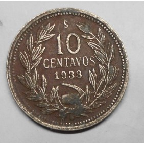 CHILE 10 Centavos 1933