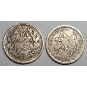 CHILE 10 Centavos 1923
