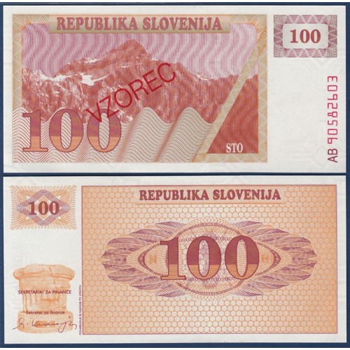 SLOVENIA 100 Tolarjev 1990...
