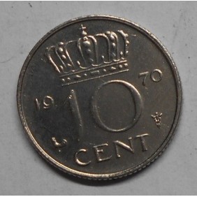 NETHERLANDS 10 Cents 1970