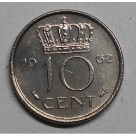 NETHERLANDS 10 Cents 1962