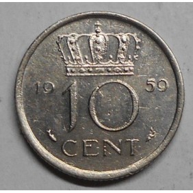 NETHERLANDS 10 Cents 1959