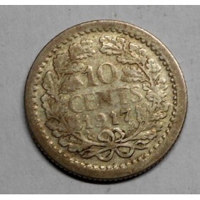 NETHERLANDS 10 Cents 1917 AG