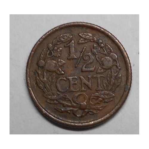 NETHERLANDS 1/2 Cent 1937