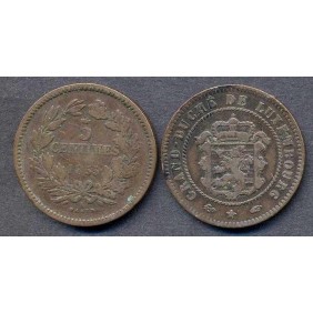 LUXEMBOURG 5 Centimes 1855
