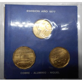 ARGENTINA Set Coins 1977...