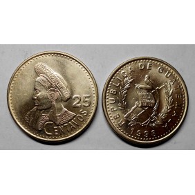 GUATEMALA 25 Centavos 1998