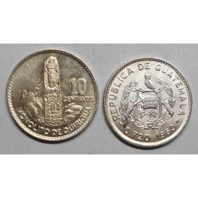 GUATEMALA 10 Centavos 1960 AG