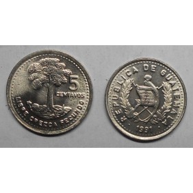 GUATEMALA 5 Centavos 1991