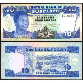 SWAZILAND 10 Emalangeni 1990