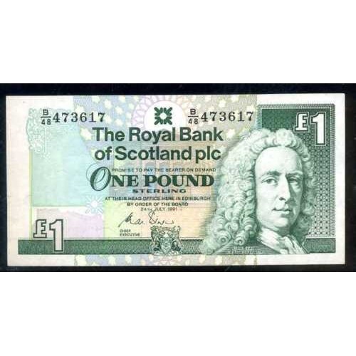 SCOTLAND 1 Pound 1991