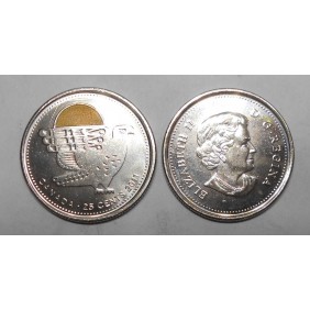 CANADA 25 Cents 2011 Falcon...