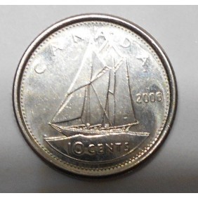 CANADA 10 Cents 2006 P