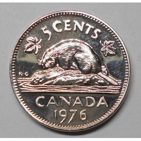 CANADA 5 Cents 1976