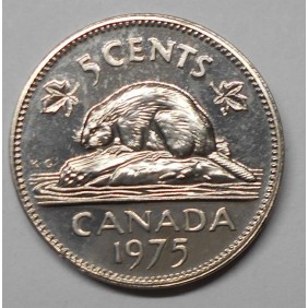 CANADA 5 Cents 1975