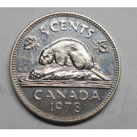 CANADA 5 Cents 1973