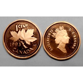 CANADA 1 Cent 1993 Proof