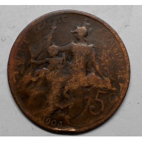 FRANCE 5 Centimes 1903 Rare