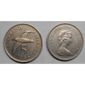 FALKLAND ISLANDS 5 Pence 1985