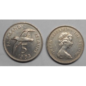 FALKLAND ISLANDS 5 Pence 1983