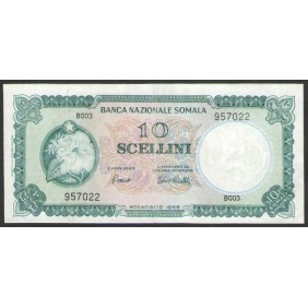 SOMALIA 10 Scellini 1966