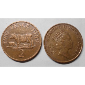 GUERNSEY 2 Pence 1989