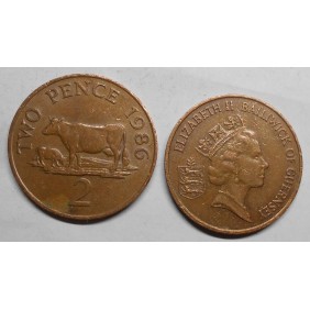 GUERNSEY 2 Pence 1986