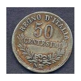 50 Centesimi 1863 N Valore