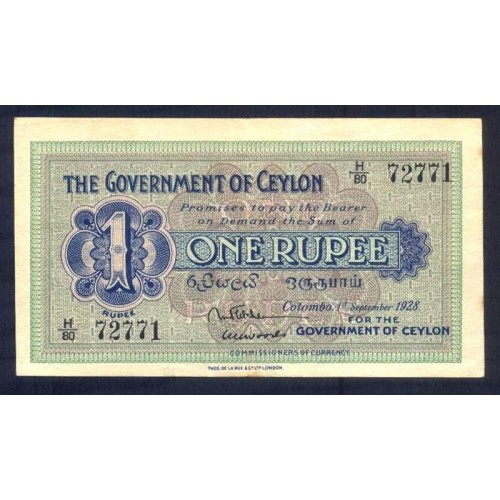 CEYLON 1 Rupee 1928